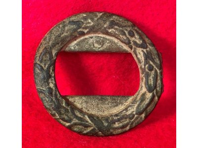 Confederate Wreath for Two-Piece Tongue & Wreath Belt Buckle