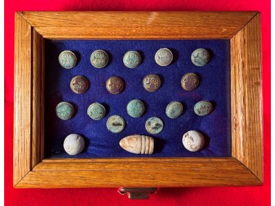 Michigan Cuff Button Display - Malvern Hill