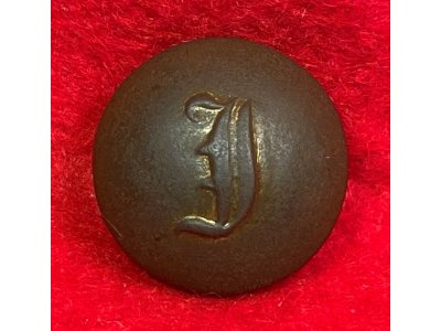 Confederate Script Infantry Coat Button - Small Script "I"