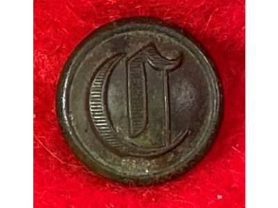 Confederate Cavalry Cuff Button - "Script C"