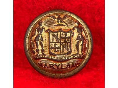  Maryland State Seal Staff Officer Coat Button