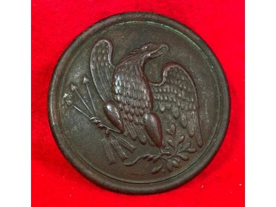 Eagle Shoulder Belt Plate 1826 Pattern Variant - No Lead Backing
