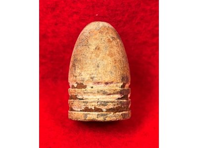 Confederate .71 Caliber Three Ring Bullet - Huge
