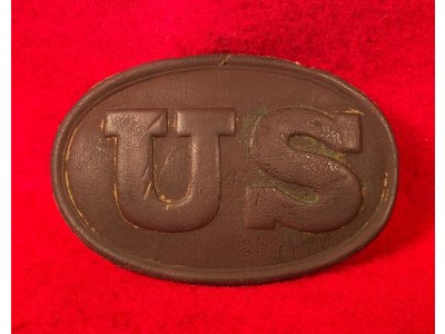 US Belt Buckle - Unusual Iron Stud Washers - Rare Variant