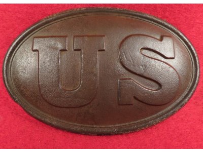 US Belt Buckle - Carved Initials "WRP" - John A. Marks Collection - Documented and Published
