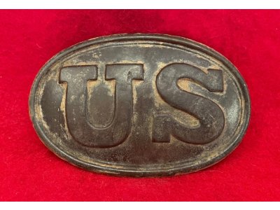 US Belt Buckle - Stud Hooks - Very Nice Example