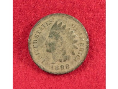 Indian Head Cent Dated 1898