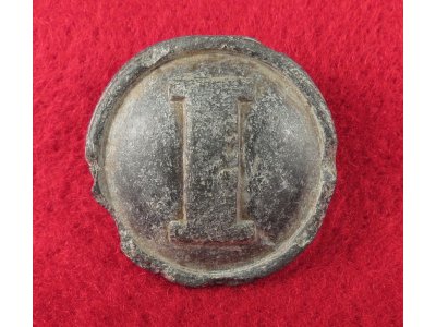 Confederate Infantry Coat Button - Cast White Metal