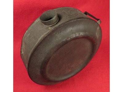 Confederate Tin Drum Canteen - Etched Initials