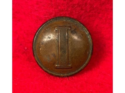 Confederate Infantry Coat Button - Lined I - Non-Excavated