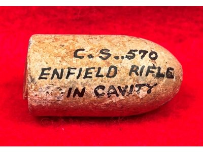 Enfield Bullet with Boxwood Plug - Mac Mason Lettering