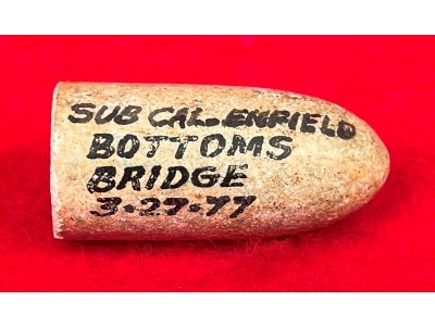 Confederate .54 Caliber Bullet for Mississippi Rifle - Mac Mason Lettered