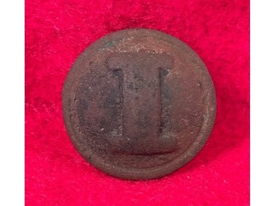 Confederate Infantry - Cast "I" Button 