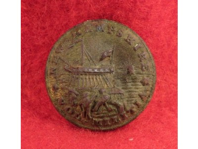New Hampshire State Seal Coat Button