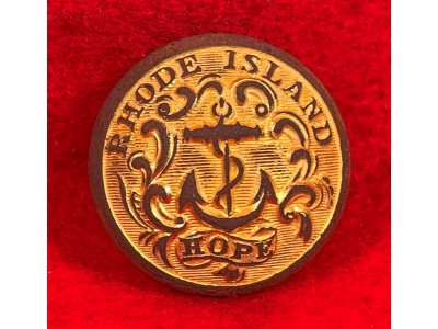 Rhode Island State Seal Coat Button - High Quality