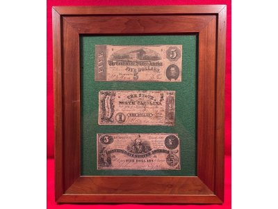Confederate Currency - Framed 