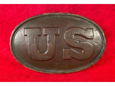 US Cartridge Box Plate - Excavated High Quality