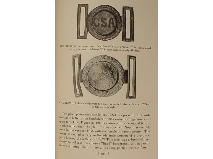  Accoutrement Plates North and South 1861-1865