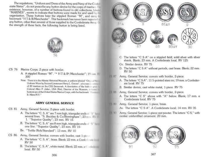 Record of American Uniform and Historical Buttons - Bicentennial Edition