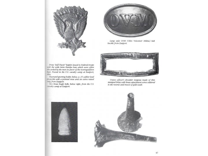 Civil War Relics of the Western Campaign 1861-1865
