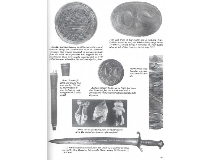 Civil War Relics of the Western Campaign 1861-1865