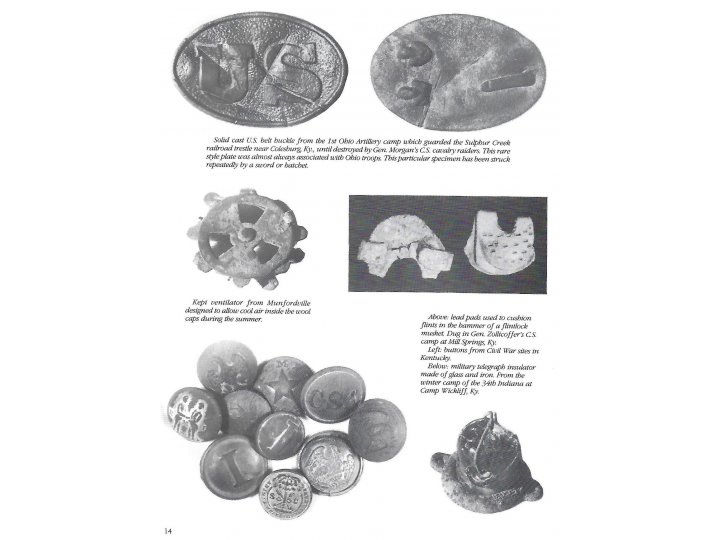 Civil War Relics of the Western Campaign 1861-1865