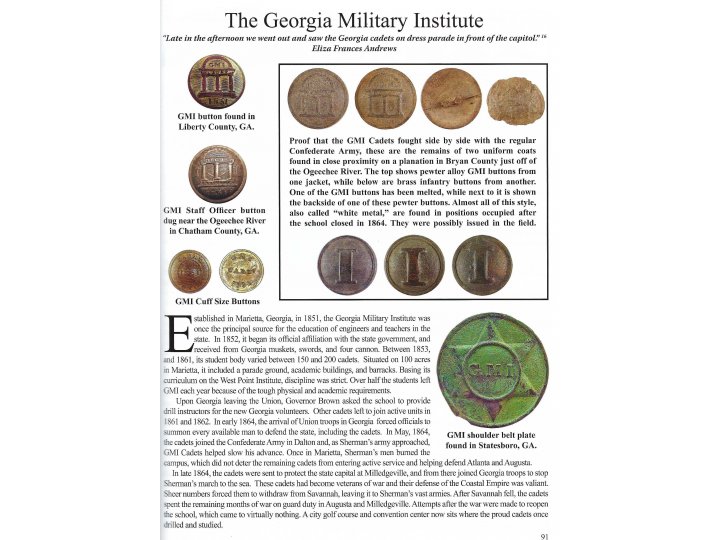 "Relics of the Coastal Empire: The Civil War Years"