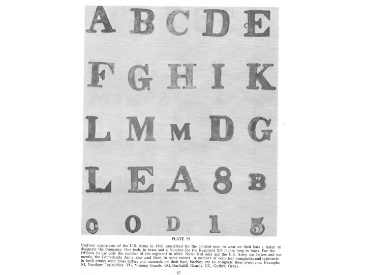 Company Letter "H"