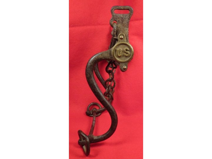 Rare Federal Bridle Bit Boss Insignia - Company E 2nd Cavalry