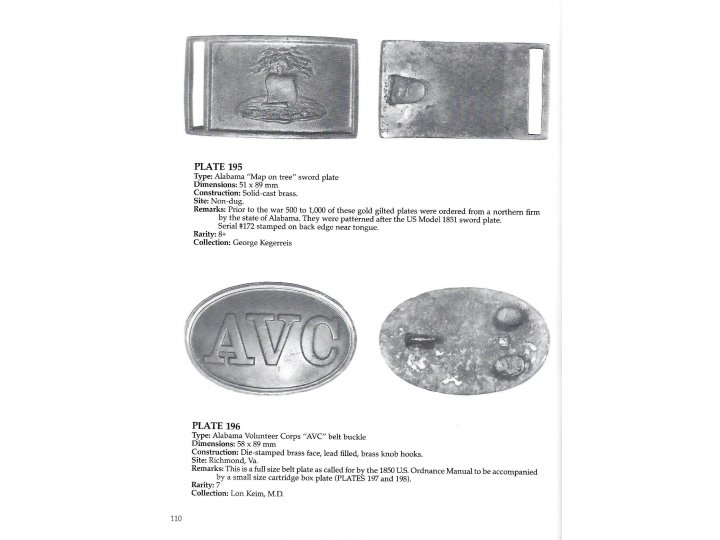  Confederate Belt Buckles & Plates - Out of Print