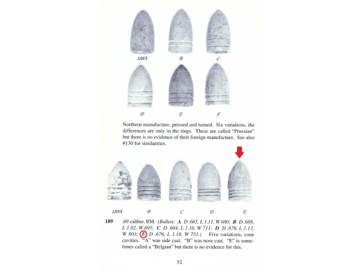 Confederate .69 Caliber "Belgian" Rifle Musket Bullet