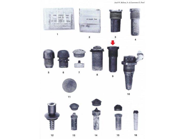 Schenkl Percussion Fuze - Trevilian Station