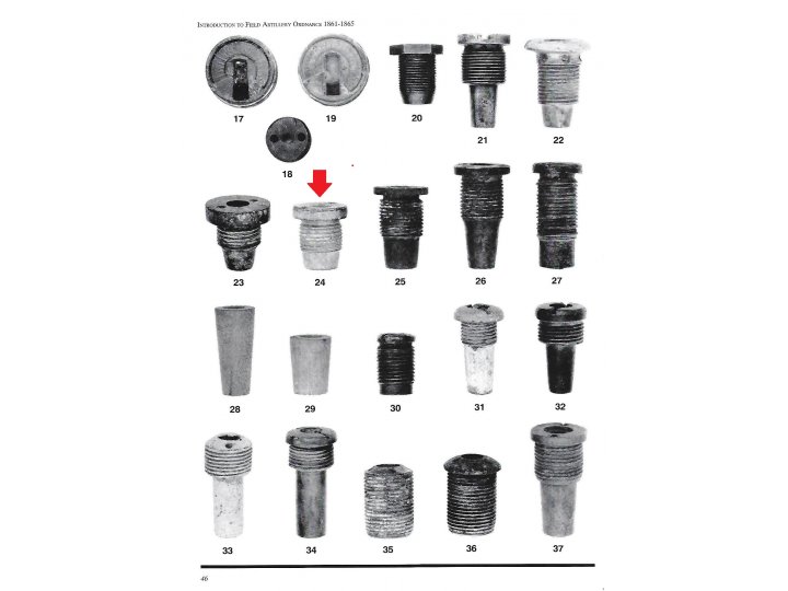 Confederate Time Fuze Adaptor for Spherical Projectile