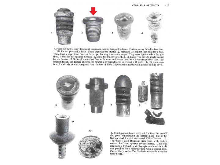 Confederate Time Fuze Adaptor for Spherical Projectile