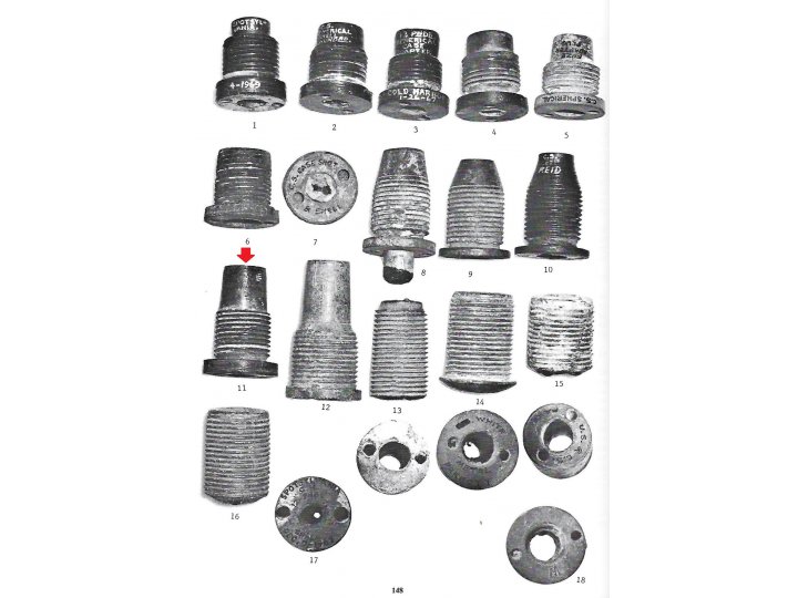 Confederate Time Fuze Adaptor for Rifled Projectile.