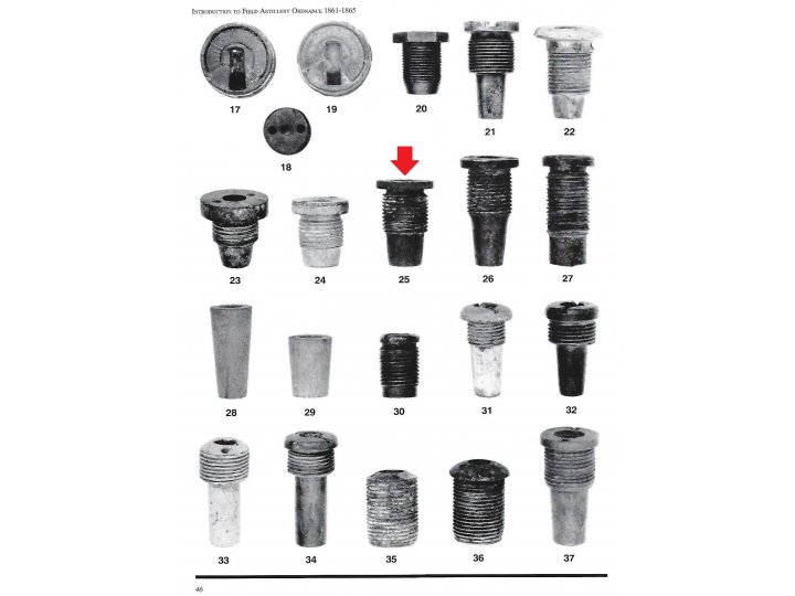 Confederate Time Fuze Adaptor for Rifled Projectile.