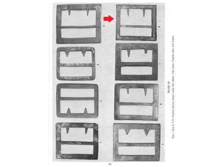 Confederate Frame Belt Buckle - "Gutter Back"