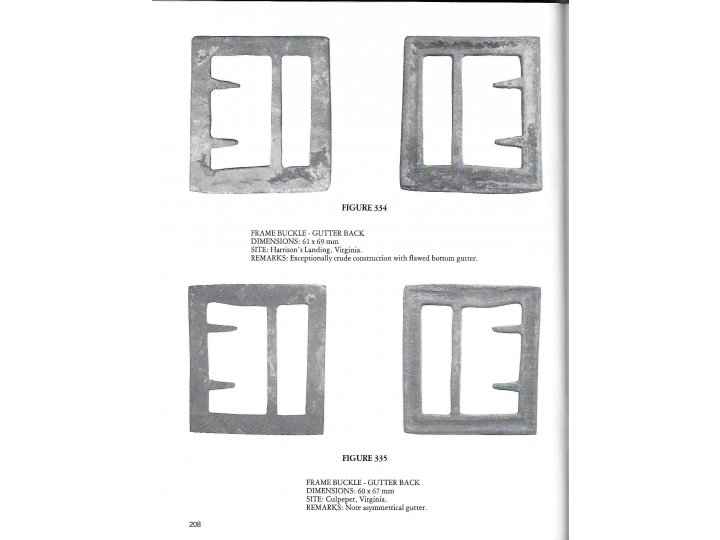 Confederate Frame Belt Buckle - "Gutter Back"