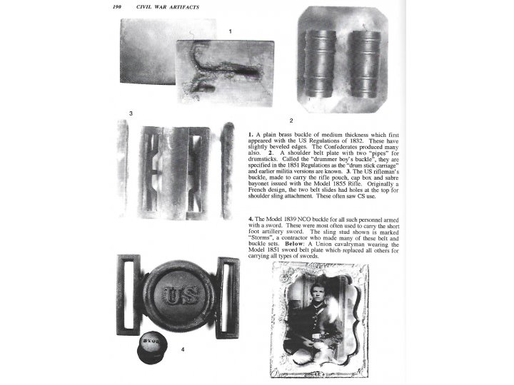 Federal Four-Piece Rifleman's Buckle - Assembled From Three Different Sites