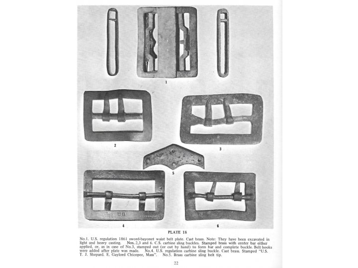 Federal Four-Piece Rifleman's Buckle - Assembled From Three Different Sites