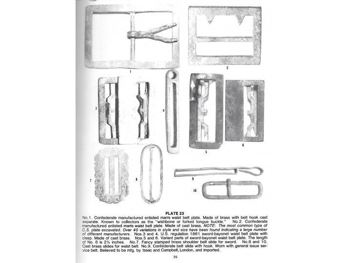 Federal Four-Piece Rifleman's Buckle - Assembled From Three Different Sites