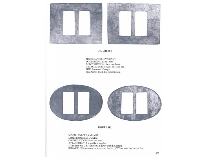 Cast Brass Round Buckle - Totopotomoy, VA 