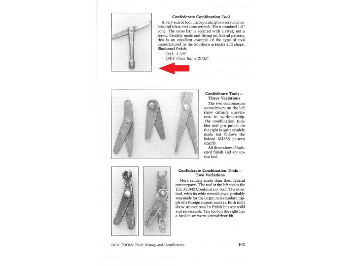 Confederate Combination Gun Tool