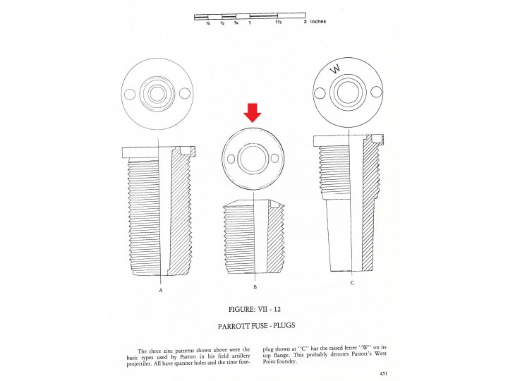 Parrott Time Fuze Adaptor