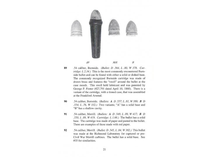 .54 Caliber Burnside Carbine Cartridge