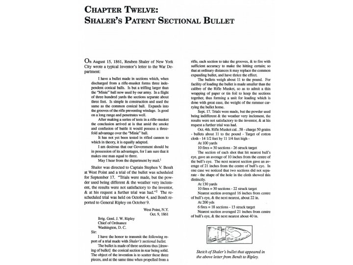 Three-Piece Shaler Bullet