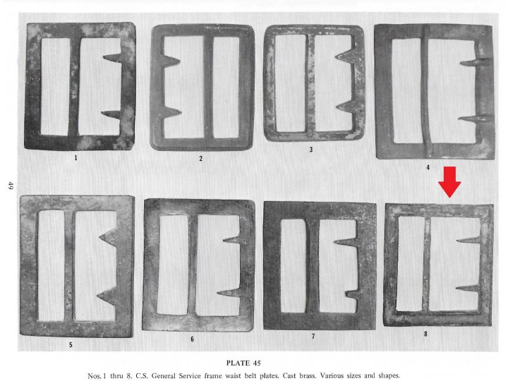 Confederate Frame Buckle Portion