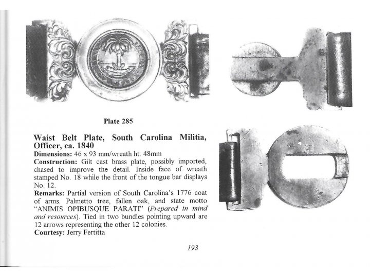 Militia Belt Buckle Tongue