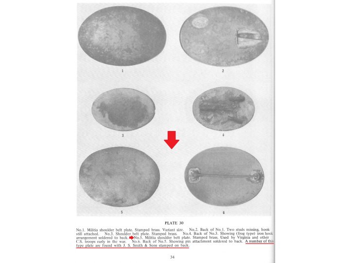 Virginia Militia Shoulder Belt Plate - Marked "JAMES S. SMITH & SONS / NEW YORK"