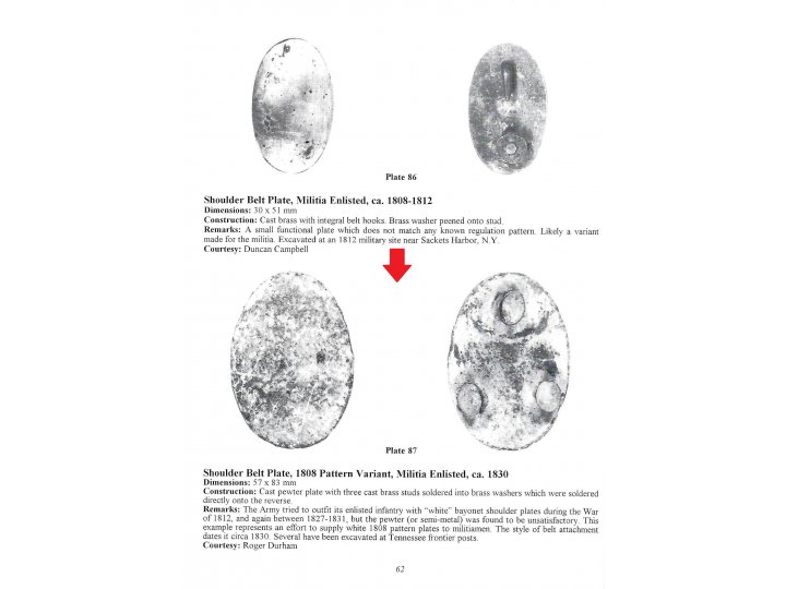 Pewter Waist Belt Plate ca. 1830 - Published in Three Reference Books